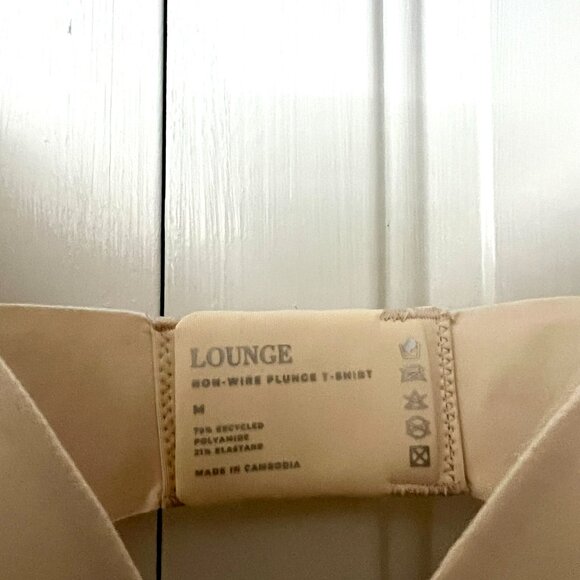 NWT - Lounge Brand Women's No-underwire Plunge Bra - Medium - Cream - Picture 4 of 4